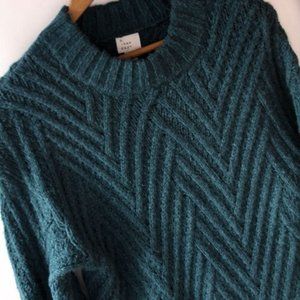 NWT A New Day Teal Fall Sweater XS blue New SOFT